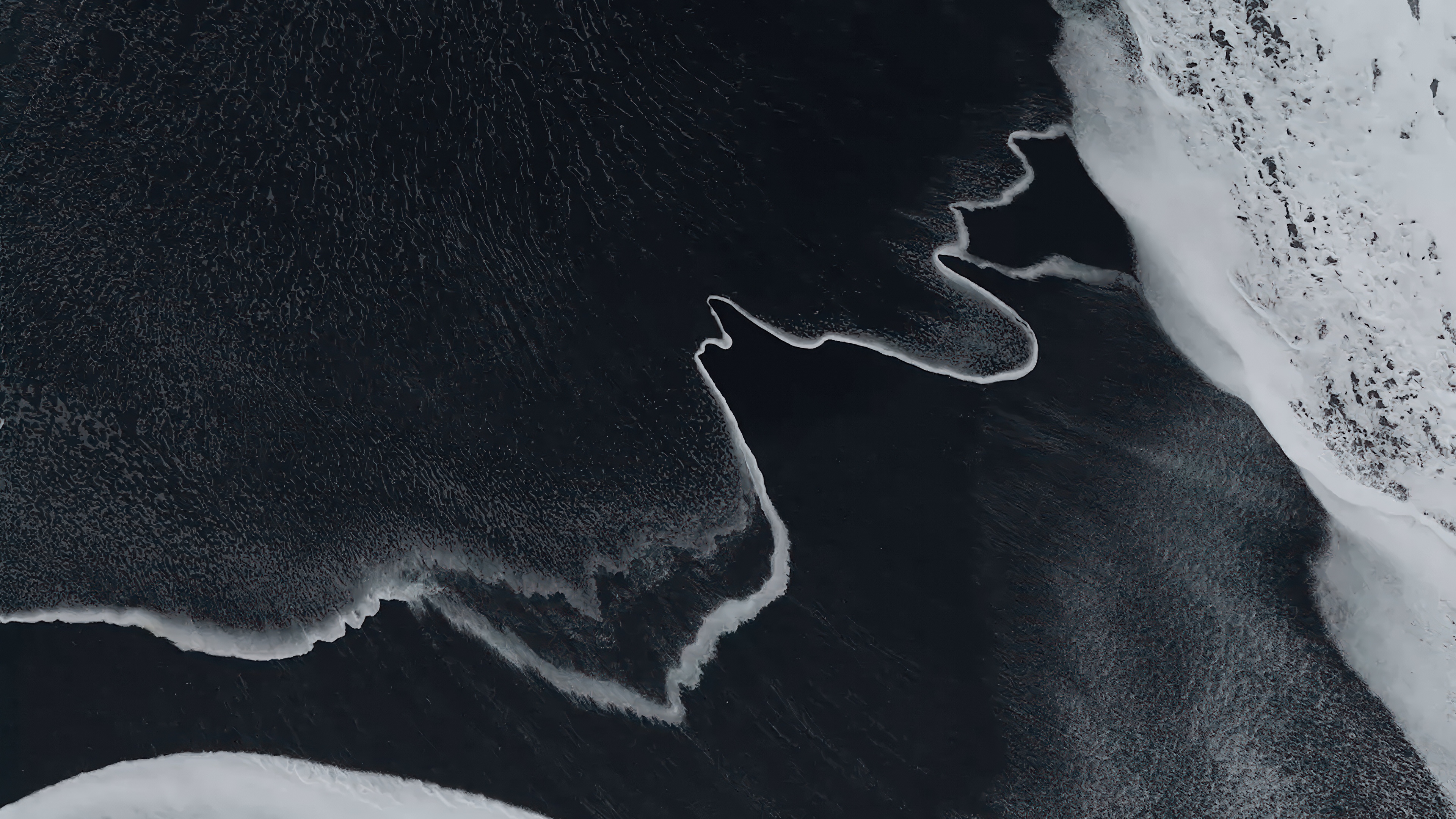Lunar Tides Crashing Against Obsidian Earth