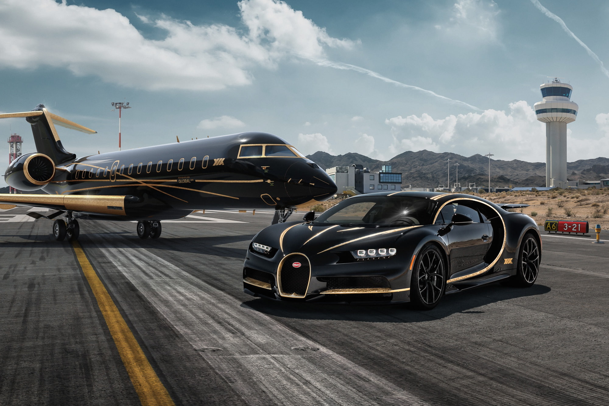 The Epitome of Luxury. Wealth In Flight And On The Asphalt