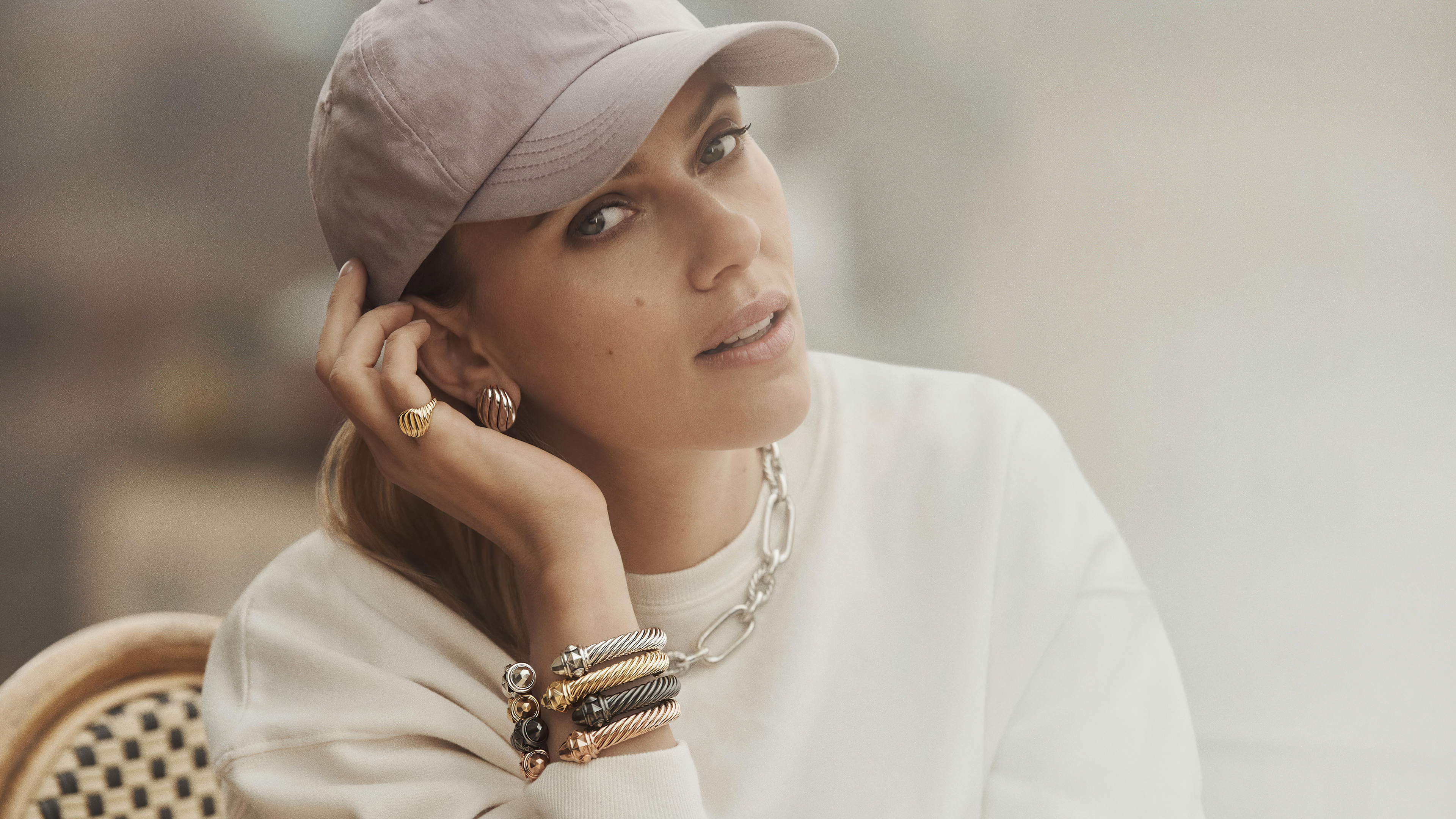 Cap and Cuffs. Golden Stacks on the Patio 🧢☀️