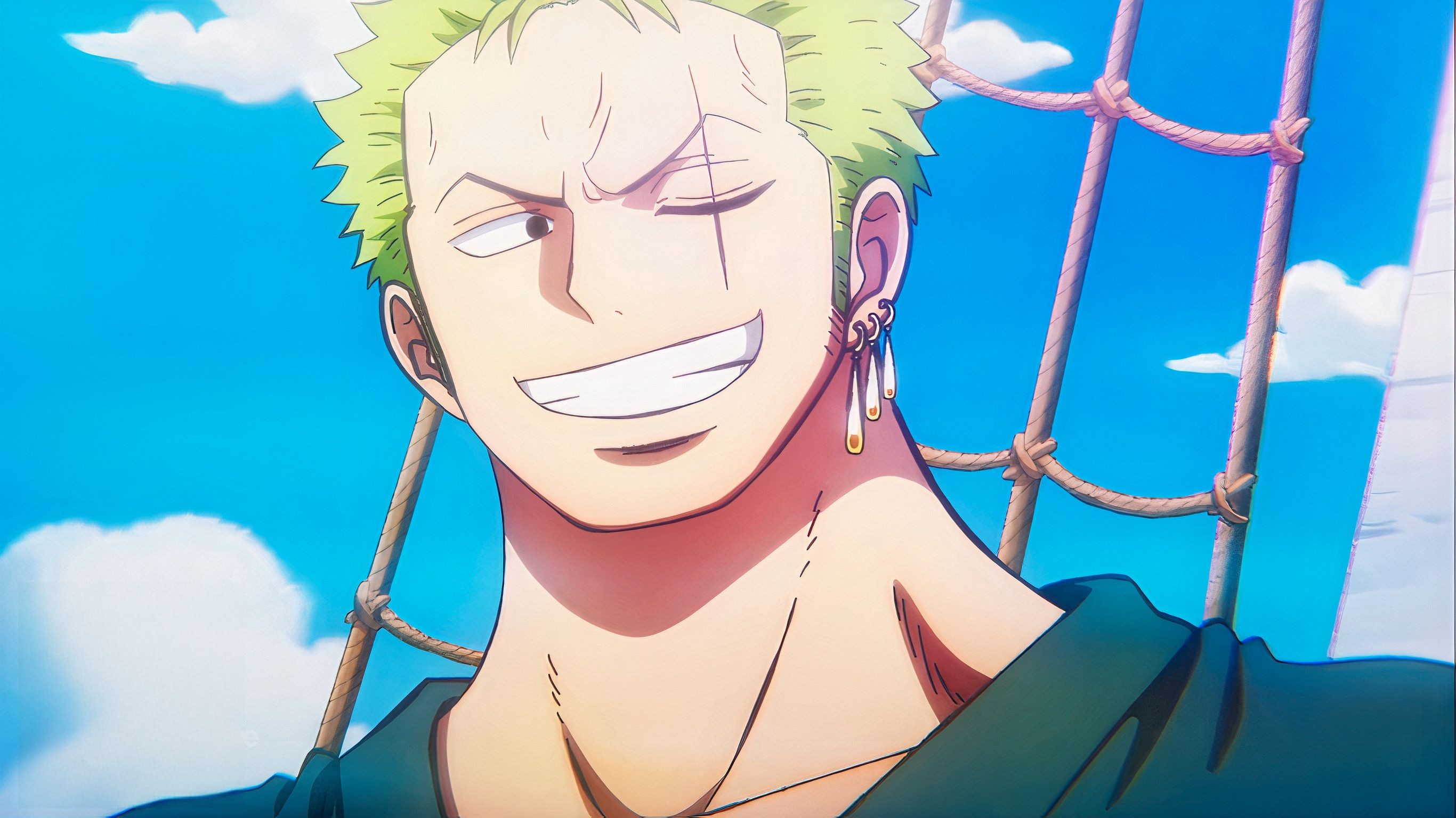 The Swordsman’s Pride: Roronoa Zoro’s Confident Smile